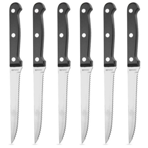 Noże do Steków 21 cm Stal Nierdzewna 6 szt. ząbkowane EXCELLENT HOUSEWARE