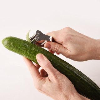 Obierak do Warzyw i Owoców 12 cm Stalowy Podwójny Dekoracyjny ORION