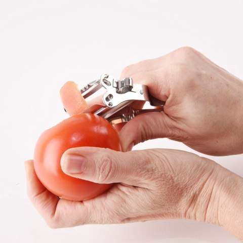 Obierak do Warzyw i Owoców 12 cm Stalowy Podwójny Dekoracyjny ORION