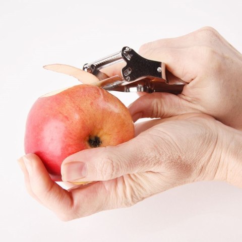 Obierak do Warzyw i Owoców 12 cm Stalowy Podwójny Dekoracyjny ORION