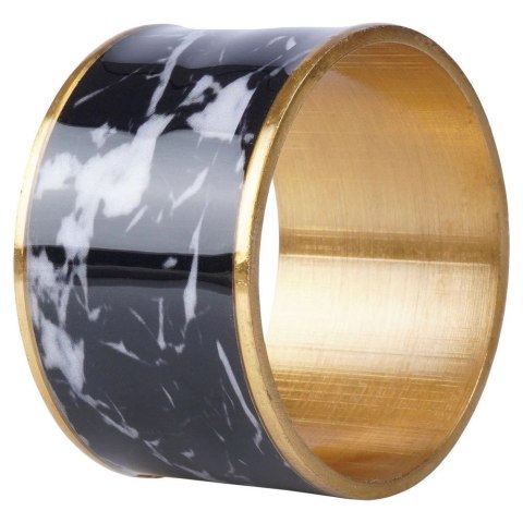 Obrączki Pierścienie Złote na Serwetki Metalowe VILDE 4,5 cm 4 szt.