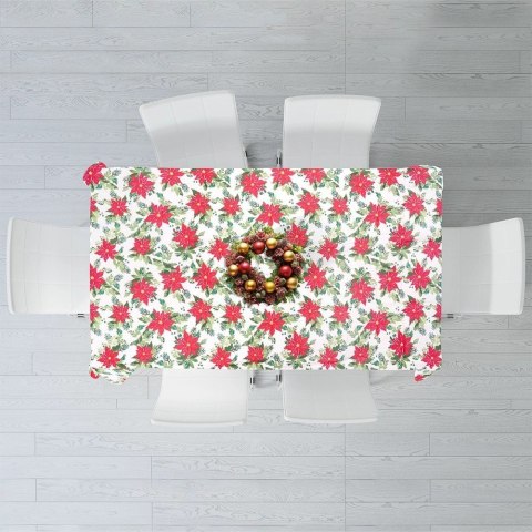 Obrus Świąteczny Plamoodporny 220 x 150 cm Beżowy EXCELLENT HOUSEWARE