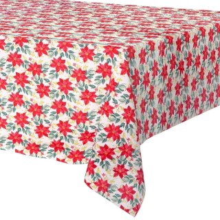 Obrus Świąteczny Plamoodporny 220 x 150 cm Biały EXCELLENT HOUSEWARE