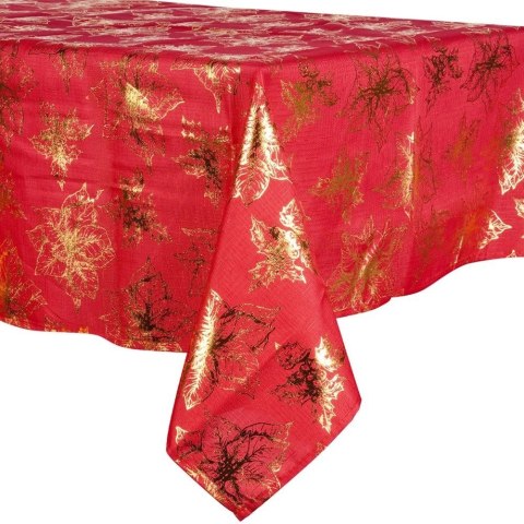 Obrus Świąteczny Plamoodporny 220 x 150 cm Czerwony EXCELLENT HOUSEWARE