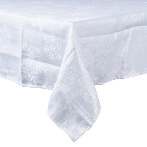 Obrus Świąteczny Plamoodporny 220 x 150 cm Śnieżynki EXCELLENT HOUSEWARE