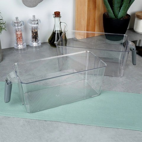 Organizer do Lodówki z Uchwytem 30 x 13 x 11,5 cm EXCELLENT Przezroczysty