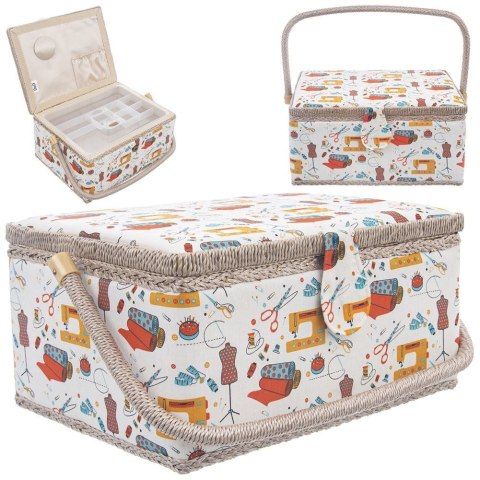 Organizer Niciarka Kuferek Dekoracyjny 30 x 23 x 16 cm ORION z Uchwytem