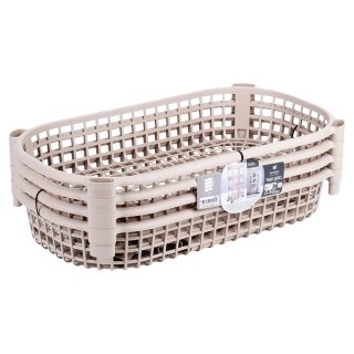 Organizer na Kółkach Beżowy EXCELLENT HOUSEWARE 4-Poziomowy 46x26x79 cm