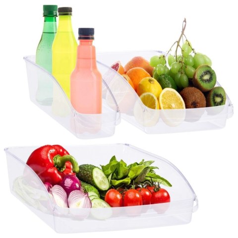 Organizer na Warzywa Owoce Puszki do Lodówki EXCELLENT HOUSEWARE 3 el.