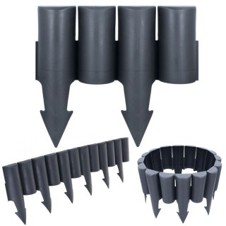 Palisada Ogrodowa Obrzeże 25 cm VILDE Grafitowa Łatwy Montaż