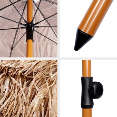 Parasol plażowy ogrodowy hawajski 120 cm