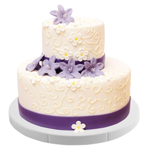 Patera Stojak do Dekorowania Tortów Deserów Obrotowa Solidna ORION 27 cm