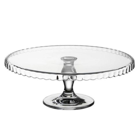 Patera na Tort Ciasto Ciasteczka Szklana Dekoracyjna na Nóżce ORION 32 cm