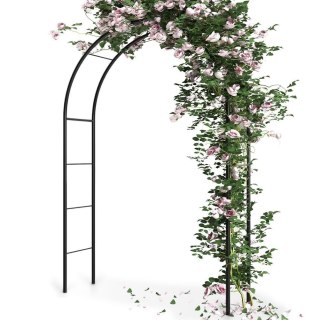 Pergola Ogrodowa Dekoracyjna Łuk Drabinka Metalowa Solidna VILDE 145x235 cm