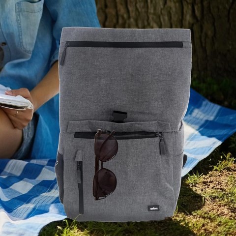 Plecak Torba Termiczna na Jedzenie Picie Szara Solidna Wytrzymała ORION 15l