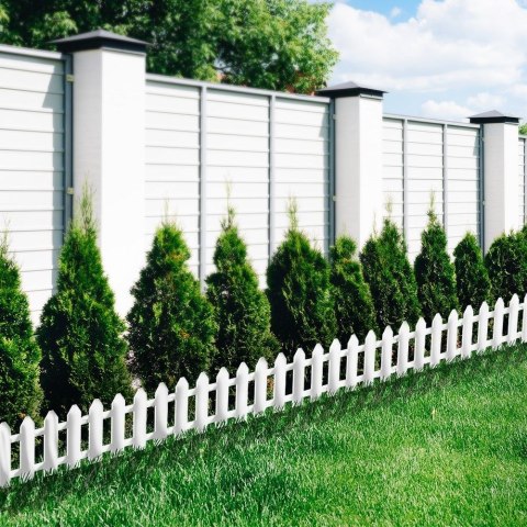 Płotek ogrodowy biały 20x15 cm 10 szt.