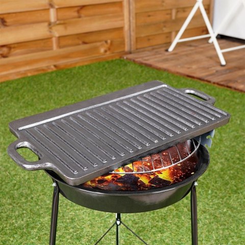 Płyta Żeliwna Grillowa Patelnia Dwustronna ORION