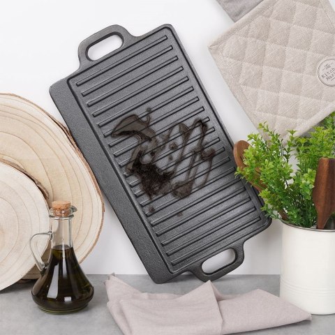 Płyta Żeliwna Grillowa Patelnia Dwustronna ORION