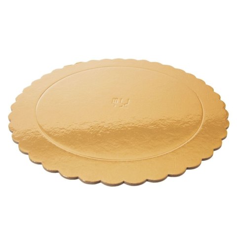 Podkład pod Tort Okrągły Złoty 26 cm ORION Tektura Dekoracyjna