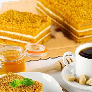 Podkład pod Tort Prostokąt Złoty 40 x 30 cm ORION do Transportu