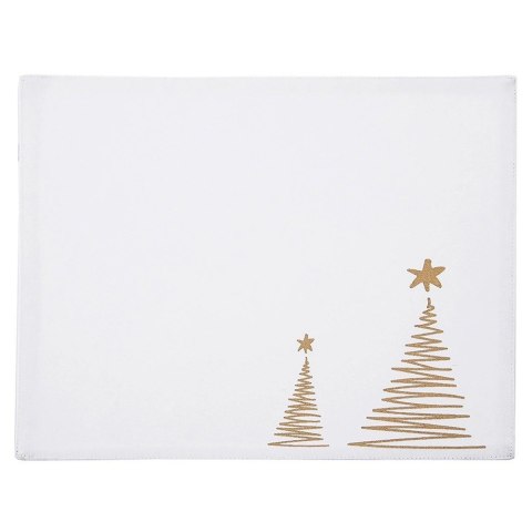 Podkładka na Stół Bawełniana Świąteczna 33,5 x 26 cm ORION Choinka Złota