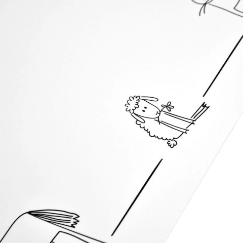 Podkładka na Stół Ochronna Wzór Zwierzęta 35 x 25 cm ORION Mata PCV