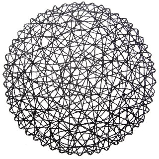 Podkładka na Stół Okrągła Koronkowa Czarna 35 cm ORION Ozdoba Stół
