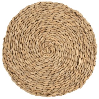 Podkładka na Stół Okrągła Naturalna Boho 35 cm ORION Liście Pałki Wodnej