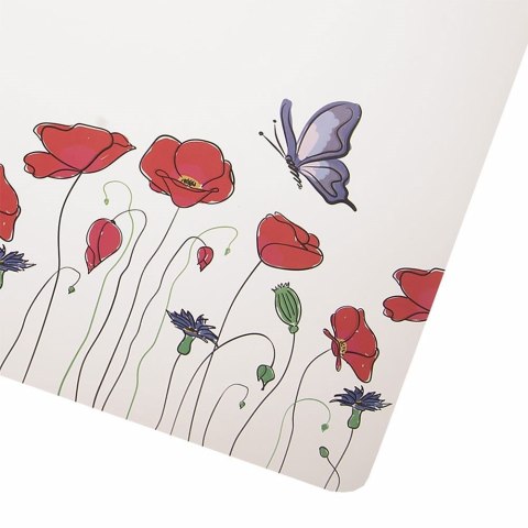 Podkładka na Stół Prostokąt Maki 43 x 28 cm ORION Ozdobna Mata PCV