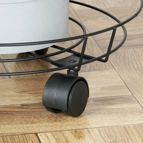 Podstawka pod Doniczkę na Kółkach Metalowa Solidna PROGARDEN 31,5 x 10 cm