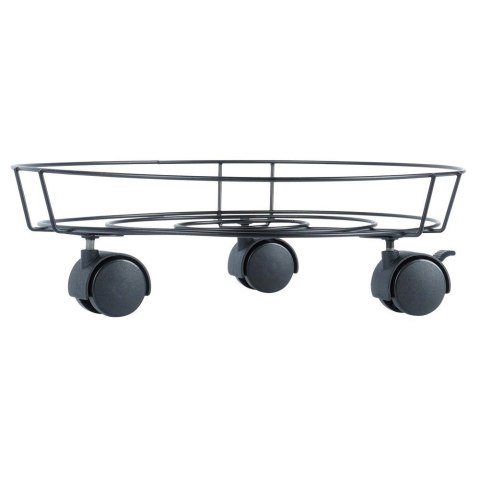 Podstawka pod Doniczkę na Kółkach Metalowa Solidna PROGARDEN 31,5 x 10 cm