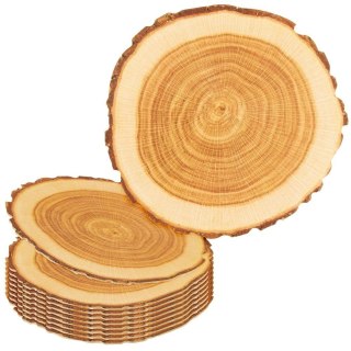 Podstawki pod Kubek Dekoracyjne Plaster Drewna 10 szt. 10 cm ORION