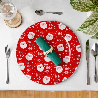 Podtalerz Świąteczny Mikołaj Czerwony 33 cm VILDE Dekoracja Stołu