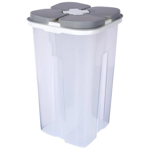 Pojemnik Dzielony z Dozownikiem 2,4 L EXCELLENT 4 Przegrody 23,5 x 13,5 cm