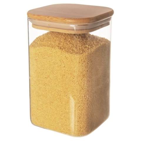 Pojemnik Kuchenny na Makaron Mąkę Szklany z Pokrywką Uszczelką ORION 1,1 l