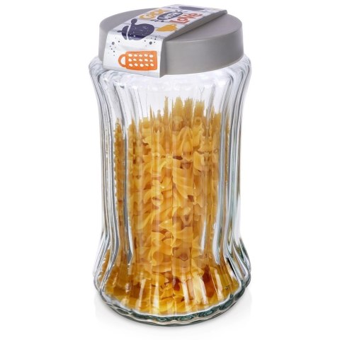 Pojemnik Kuchenny na Makaron Płatki Mąkę Szklany EXCELLENT HOUSEWARE 1,6 l