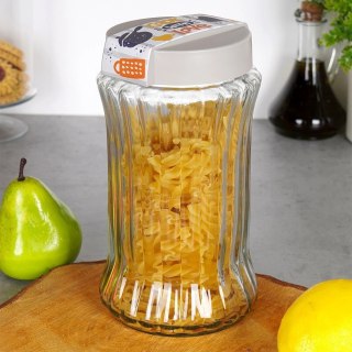 Pojemnik Kuchenny na Makaron Płatki Mąkę Szklany EXCELLENT HOUSEWARE 1,6 l