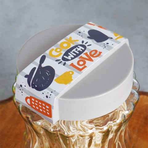 Pojemnik Kuchenny na Makaron Płatki Mąkę Szklany EXCELLENT HOUSEWARE 1,6 l