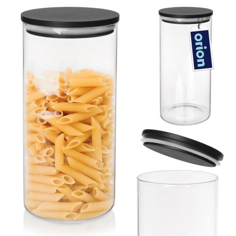 Pojemnik Kuchenny na Makaron Płatki Szklany Pokrywka Uszczelka ORION 980 ml