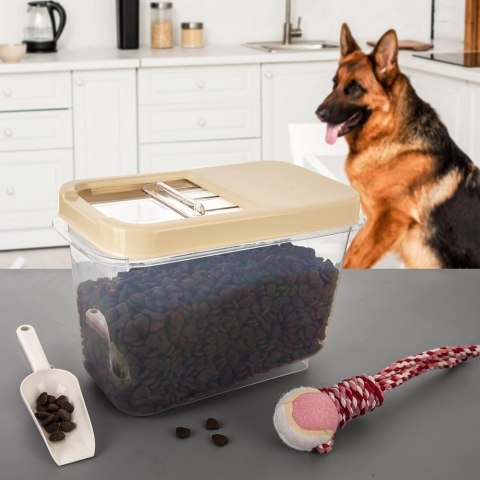 Pojemnik do Przechowywania na Kapsułki Proszek i Karmę Beżowy ORION 10 L