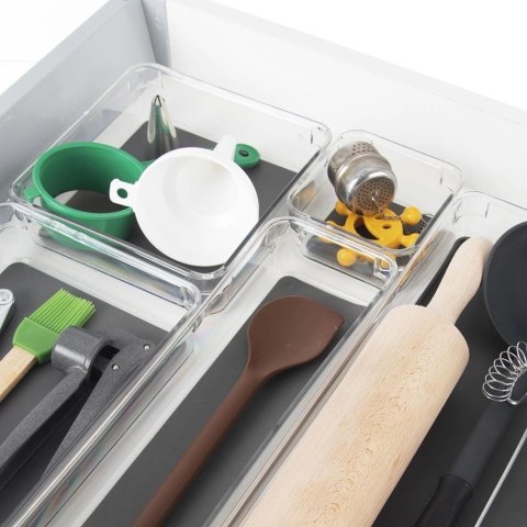 Pojemnik Organizer Szuflady GREY Mały 9 x 9 x 4,5 cm ORION Antypoślizgowy