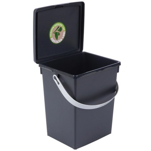 Pojemnik Organizer na Akcesoria Czarny 5,5 L 19 x 18 x 23 cm z Pokrywą