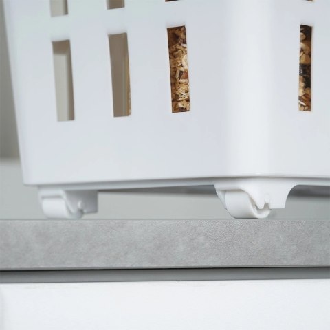 Pojemnik Organizer na Kółkach Wąski 13 L VILDE Biały 46 x 18 x 26,5 cm
