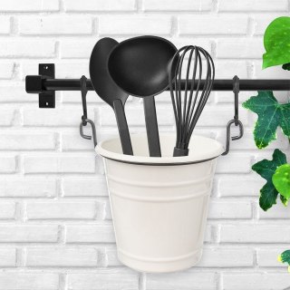 Pojemnik Organizer na Przybory Kuchenne Zawieszany Biały ORION 12,5x13,5 cm