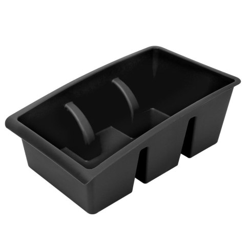 Pojemnik Organizer na Przyprawy Blat Kuchenny Pojemny Czarny VILDE 25x15 cm