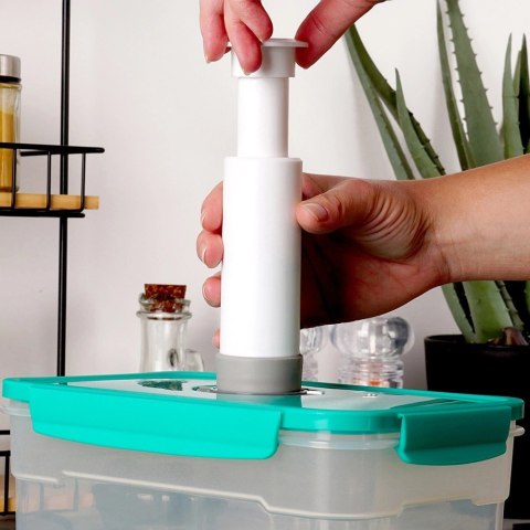 Pojemnik Próżniowy na Żywność 1,2 L EXCELLENT HOUSEWARE z Datą 23 x 16 cm