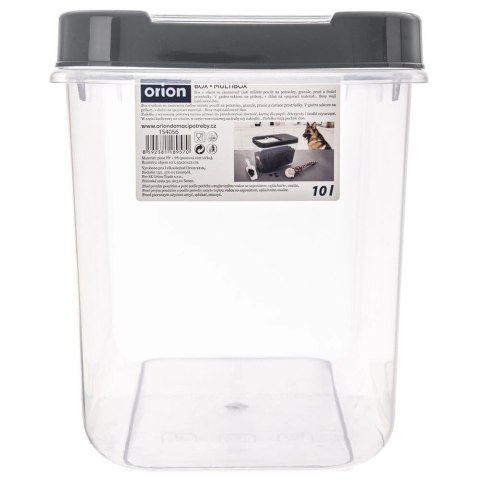 Pojemnik na Kapsułki Karmę Proszek 10 L 35 x 19,5 x 23 cm ORION Szary