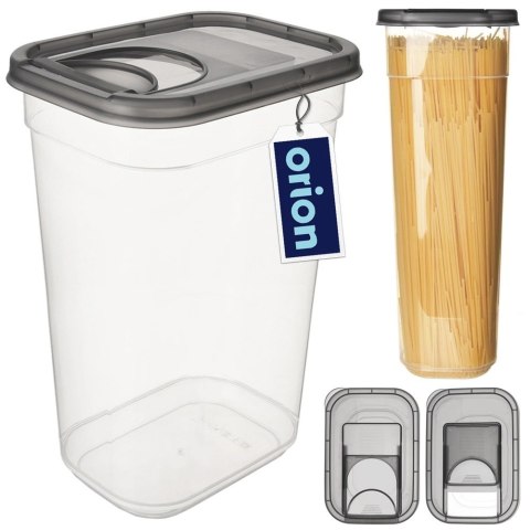 Pojemnik na Kapsułki Karmę Sypkie 3,2 L ORION z Dozownikiem 27,5 x 16,5 cm