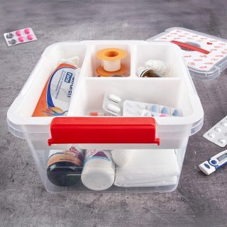 Pojemnik na Leki Apteczka Domowa 8 L z Organizerem 26 x 24,5 x 15,5 cm