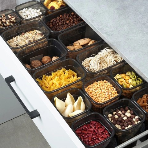 Pojemnik na Makaron Płatki Żywność z Pokrywką Kuchenny Solidny VILDE 1,85l